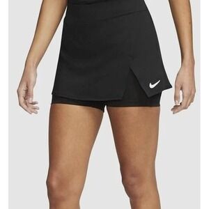 Nike Court Victory Tennis Skort Black Dri-FIT Athletic Skirt Women's XL Gym